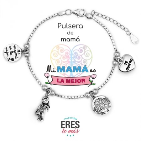 Pulsera plata mamá
