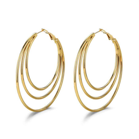 Pendientes aro triple.