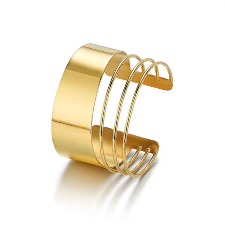 Brazalete con triple pulsera fina. ROCIO MARTIN