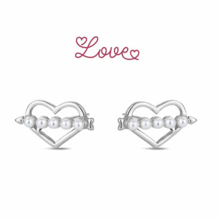 Pendientes plata y perlas